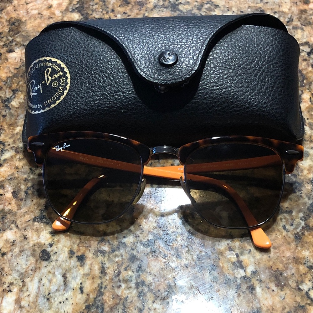Ray-Ban Tortoise and Orange Sunglasses